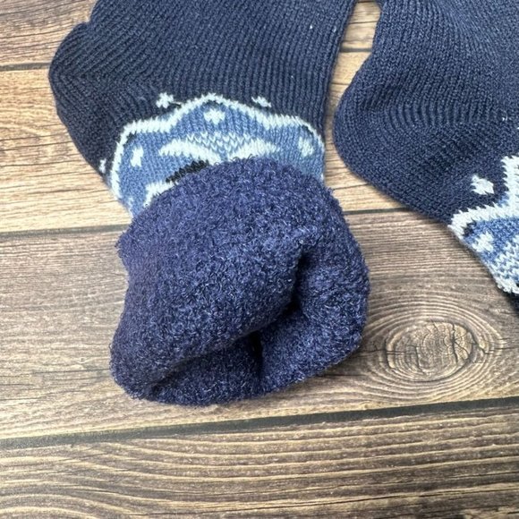 NWT Northeast Outfitters Mens Cozy Cabin Socks Crew Size Large (Navy) - Picture 4 of 9
